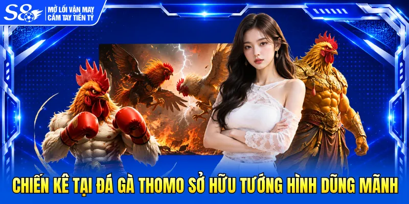 Chiến kê tại đá gà thomo sở hữu tướng hình dũng mãnh